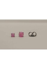 Boucle d'oreille à Papillon Titanium Opale