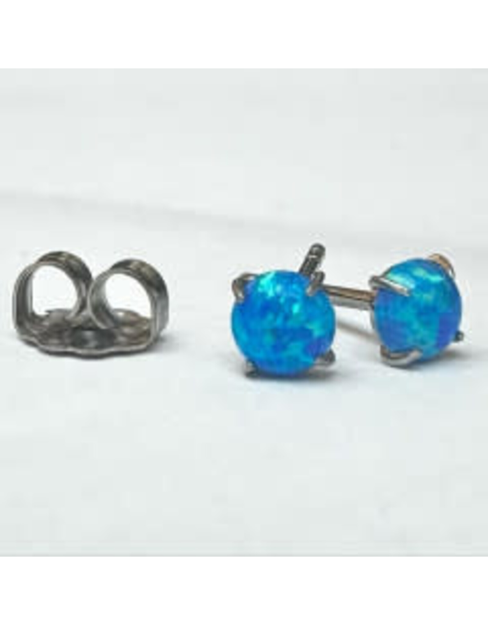 Boucle d'oreille à Papillon Titanium Opale