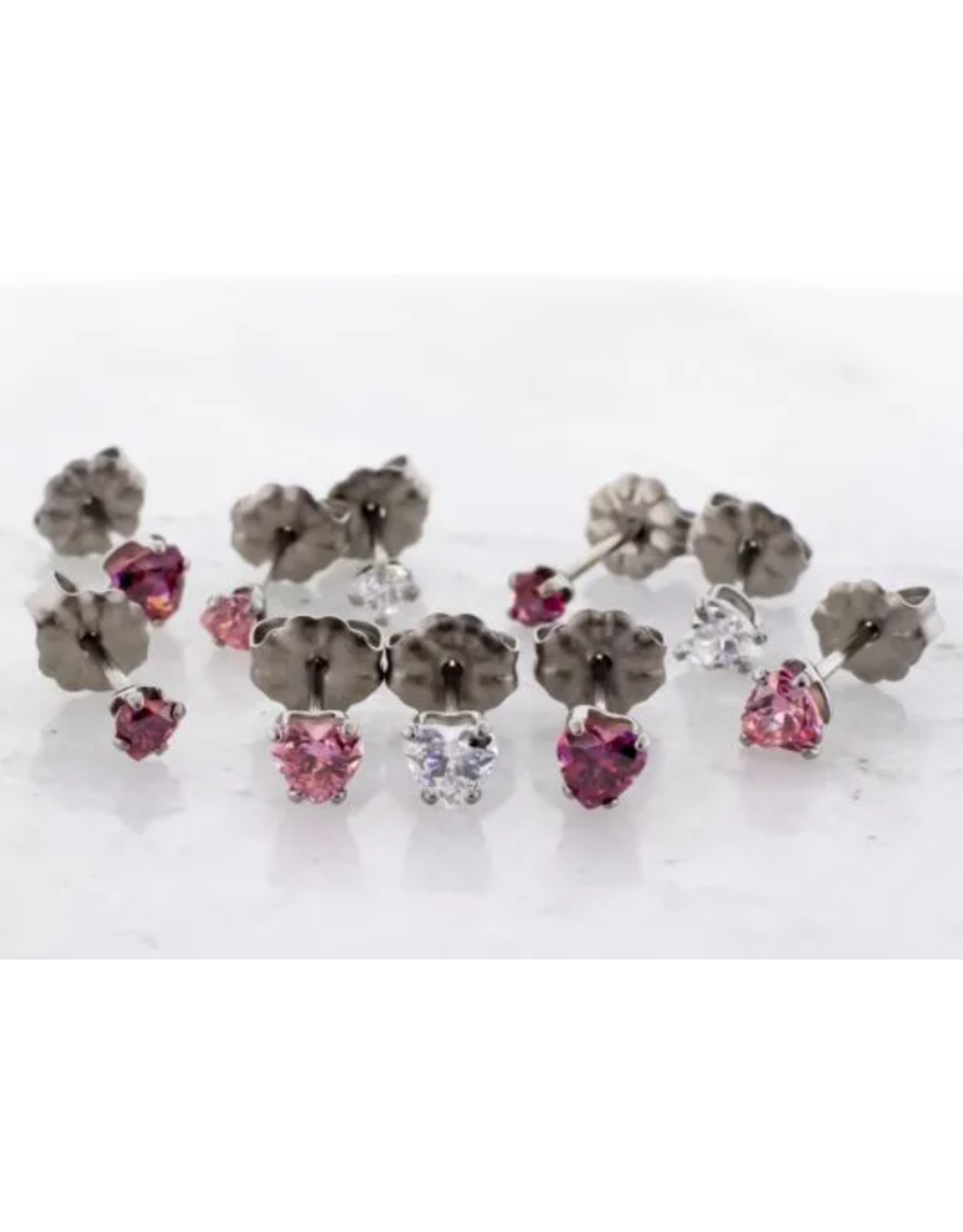 Boucle D'oreille Titanium Coeur