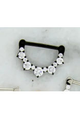 Stainless Clicker Sein  11 pierres 14G