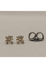 Boucle d'oreille à Papillon Griffée Titanium