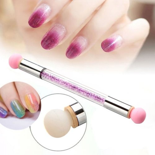 Nail Art duel gradient sponge (clear crystal) Nail Art duel gradient sponge (clear crystal)