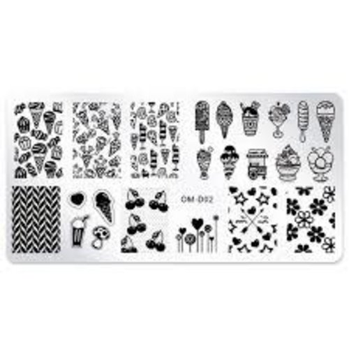Nail Art Ice Cream Stamp Nail Art Ice Cream Stamp