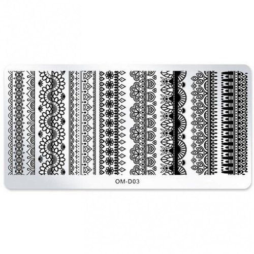 Nail Art pattern OM-D03 stamp Nail Art pattern OM-D03 stamp