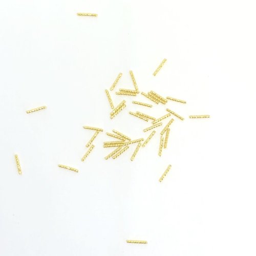 Bemi Beauty Box Studded Bars Gold 6MM Bemi Beauty Box Studded Bars Gold 6MM