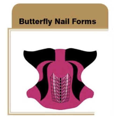 Golden Devon Wide Butterfly Nail Forms 500 pc Roll