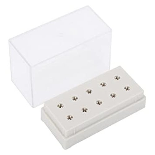 Atlantic Nail Supply drill bit holder 10pcs white