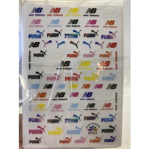 Nail Art Designer NB/Puma rainbow stickers