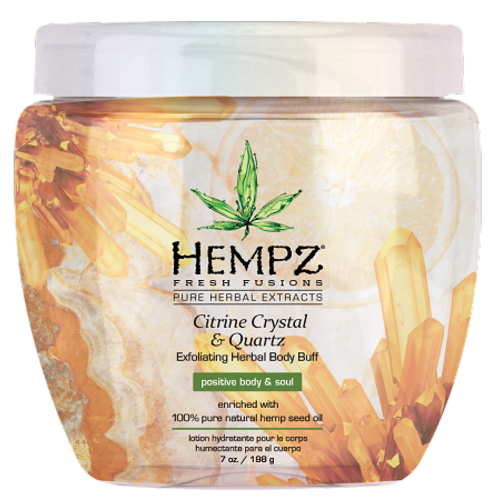 Hempz Hempz Herbal body buff Citrine Crystal & Quartz Hempz Hempz Herbal body buff Citrine Crystal & Quartz