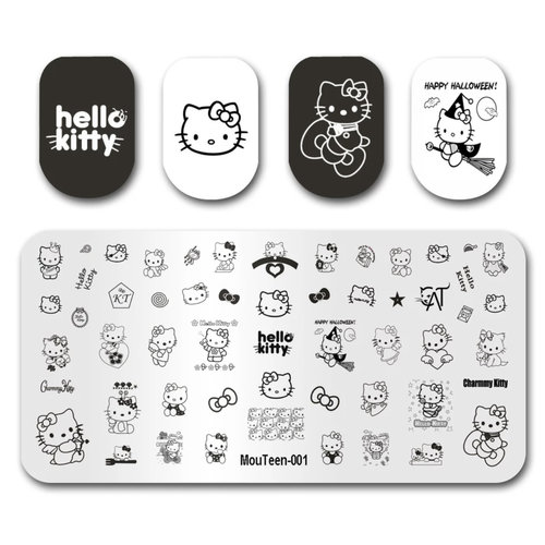 Nail Art Character Stamping Plate 001 Nail Art Character Stamping Plate 001