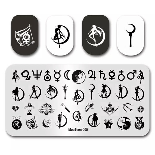 Nail Art Character Stamping Plate 005 Nail Art Character Stamping Plate 005