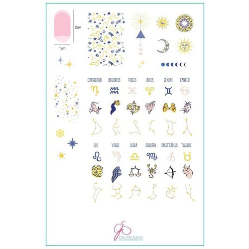Clear Jelly Stamper Canada Steel Stamping Plate (14cm x 9cm) CJSZ-01 What's your sign? Clear Jelly Stamper Canada Steel Stamping Plate (14cm x 9cm) CJSZ-01 What's your sign?