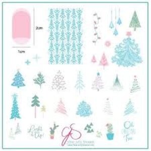 Clear Jelly Stamper Canada Steel Stamping Plate (8 x 8) CjSC-44 Oh Christmas Tree!