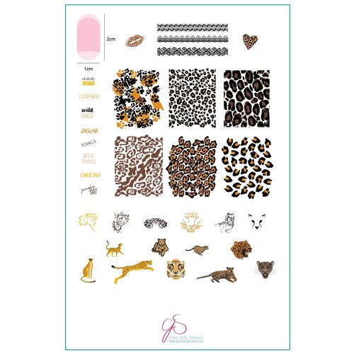 Clear Jelly Stamper Canada Steel Stamping Plate (14cm x 9cm) CjS-176 Wild Kingdom – Cheetah Clear Jelly Stamper Canada Steel Stamping Plate (14cm x 9cm) CjS-176 Wild Kingdom – Cheetah
