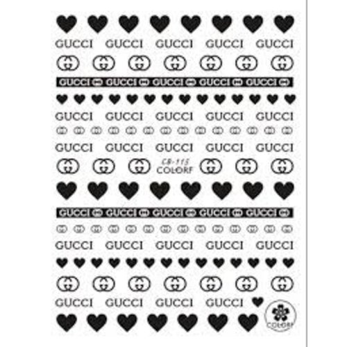 Nail Art Designer Gucci stickers Nail Art Designer Gucci stickers