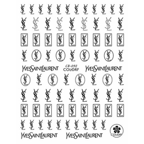 Nail Art Designer YVS/Chanel designer stickers 2pk Nail Art Designer YVS/Chanel designer stickers 2pk