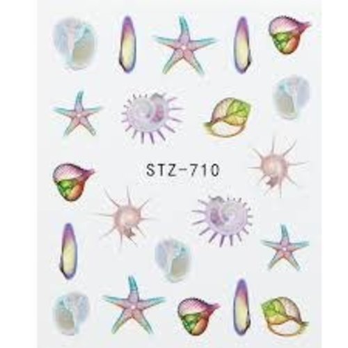 Nail Art Star fish Water decals STZ-710