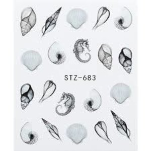 Nail Art Sea Shells Water Decals STZ-683