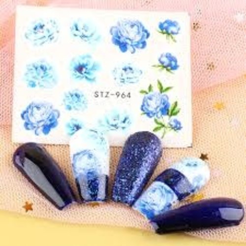 Nail Art Flower water decals STZ-964