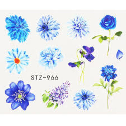 Nail Art Flower Water Decals STZ-966