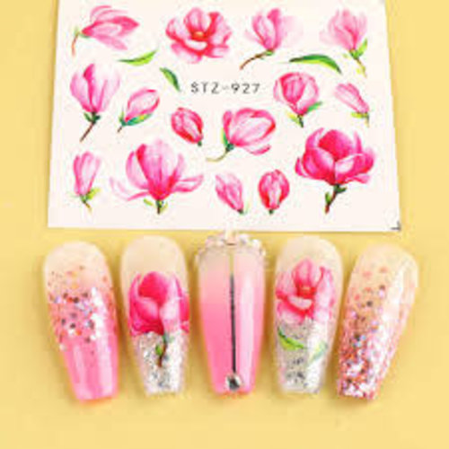 Nail Art Flower Water Decals STZ-927