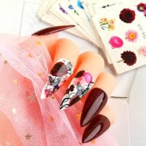 Nail Art Flower Water Decals STZ-932