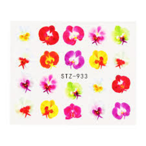 Nail Art Flower Water Decals STZ-933