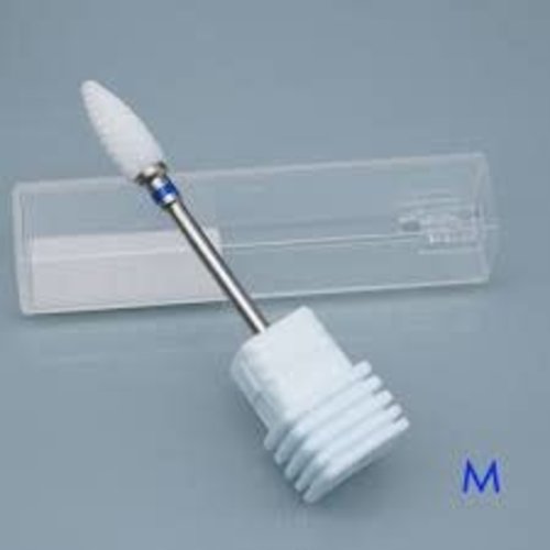 Atlantic Nail Supply Left handed ceramic medium bullet bit Atlantic Nail Supply Left handed ceramic medium bullet bit