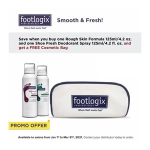 Footlogix Footlogix Smooth and Fresh (1-Rough Skin & 1-Shoe Deodorant Spray)