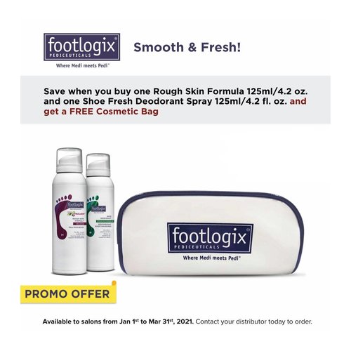 Footlogix Footlogix Smooth and Fresh (1-Rough Skin & 1-Shoe Deodorant Spray) Footlogix Footlogix Smooth and Fresh (1-Rough Skin & 1-Shoe Deodorant Spray)
