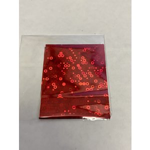 Nail Art Red Foil Sheet (#1)