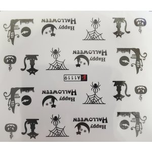 Nail Art Halloween Water Decal A1119