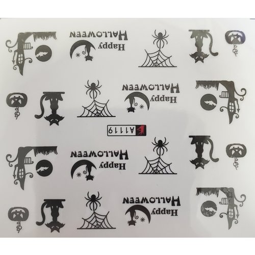 Nail Art Halloween Water Decal A1119