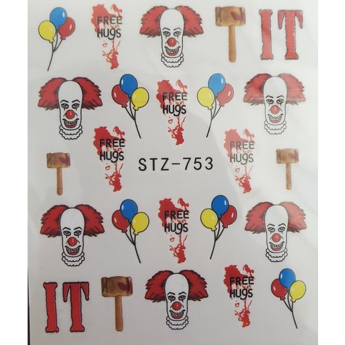 Nail Art Halloween Water Decal STZ 753 Nail Art Halloween Water Decal STZ 753