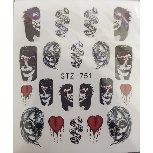 Halloween Water Decal STZ 751