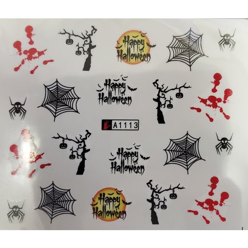 Nail Art Halloween Water Decal A1113