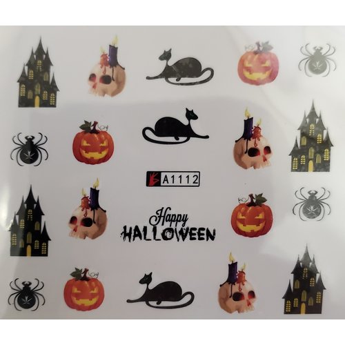 Nail Art Halloween Water Decal A1112