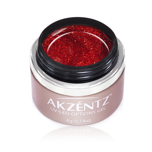 Akzentz Professional Options Sparkles Ravishing Red 4g Akzentz Professional Options Sparkles Ravishing Red 4g