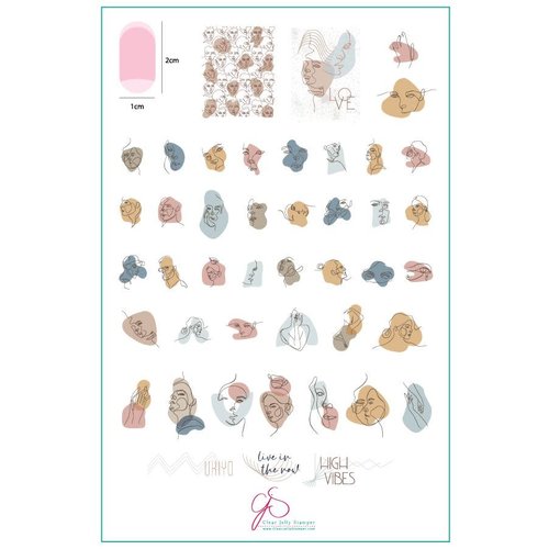 Clear Jelly Stamper Canada Steel Stamping Plate (14cm x 9cm) Mod Life Series – Human Form (CjS-140) Clear Jelly Stamper Canada Steel Stamping Plate (14cm x 9cm) Mod Life Series – Human Form (CjS-140)