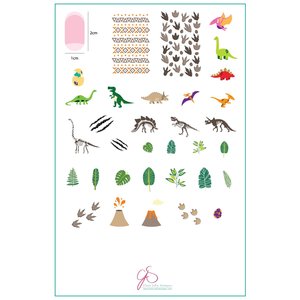 Clear Jelly Stamper Canada Dino Friends(CjS LC-35 )