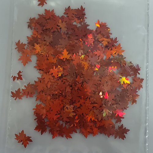 Nail Art Packaged Glitter Fall Leaves #1 Nail Art Packaged Glitter Fall Leaves #1