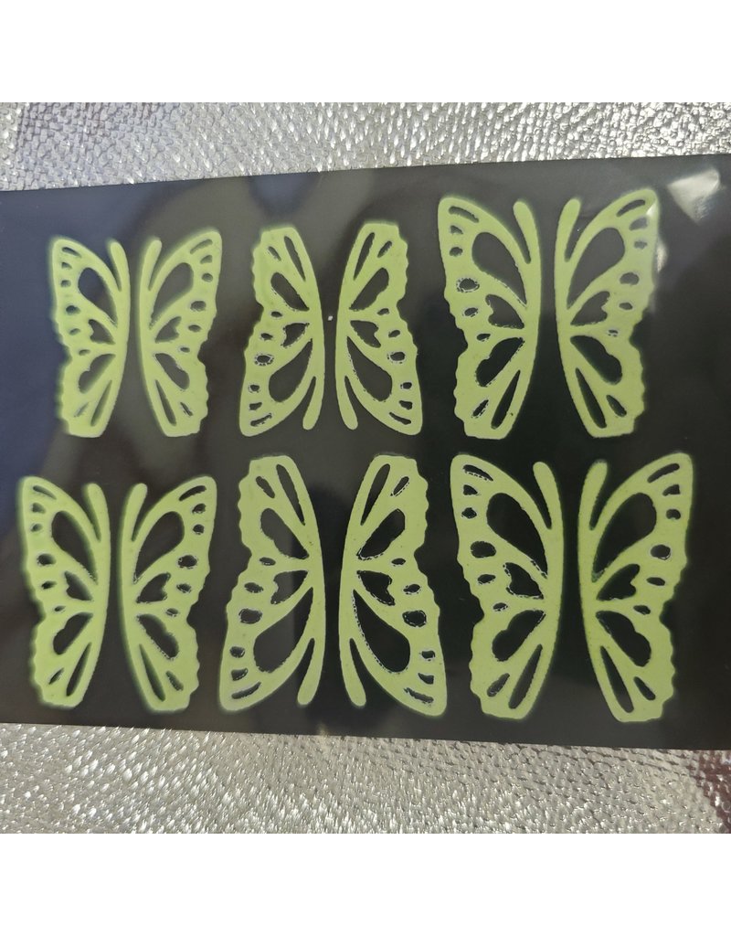 Nail Art Glow Butterfly Stickers