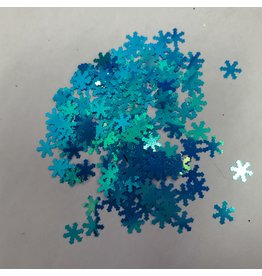 Nail Art Light Blue snowflakes