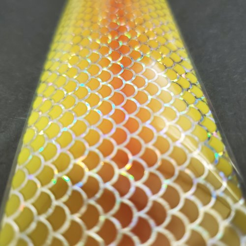 Nail Art XL Foil Holo Mermaid -yellow/orange/yellow