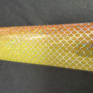 Nail Art XL Foil Holo Mermaid -orange/yellow