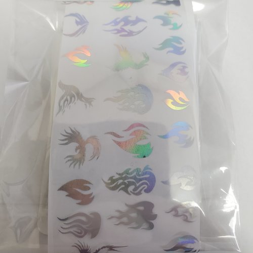 Nail Art XL Holo Foil flames Nail Art XL Holo Foil flames