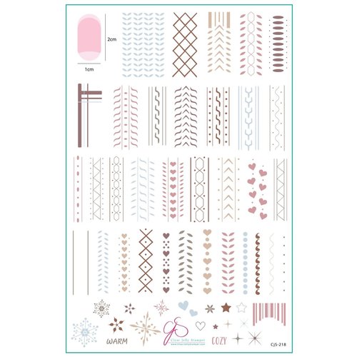 Clear Jelly Stamper Canada Sweater Textures (CjS-218) Clear Jelly Stamper Canada Sweater Textures (CjS-218)