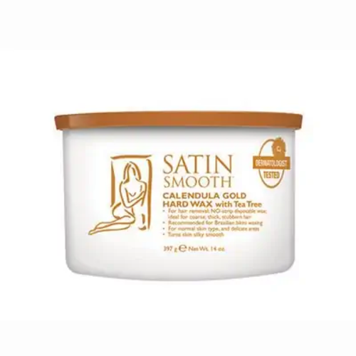 Satin Smooth Calandula Gold Wax with Tea Tree (Hard Cream)