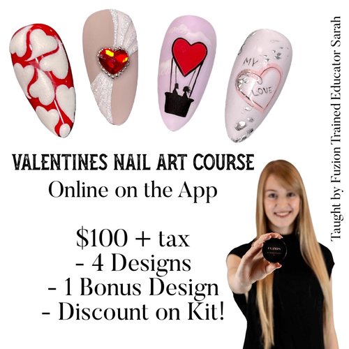 Fuzion Online (App) Valentine's Nail Art Course with Sarah Fuzion Online (App) Valentine's Nail Art Course with Sarah
