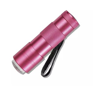 Nail Art Mini LED Curing Flash Light with stamper Pink